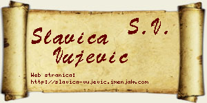 Slavica Vujević vizit kartica